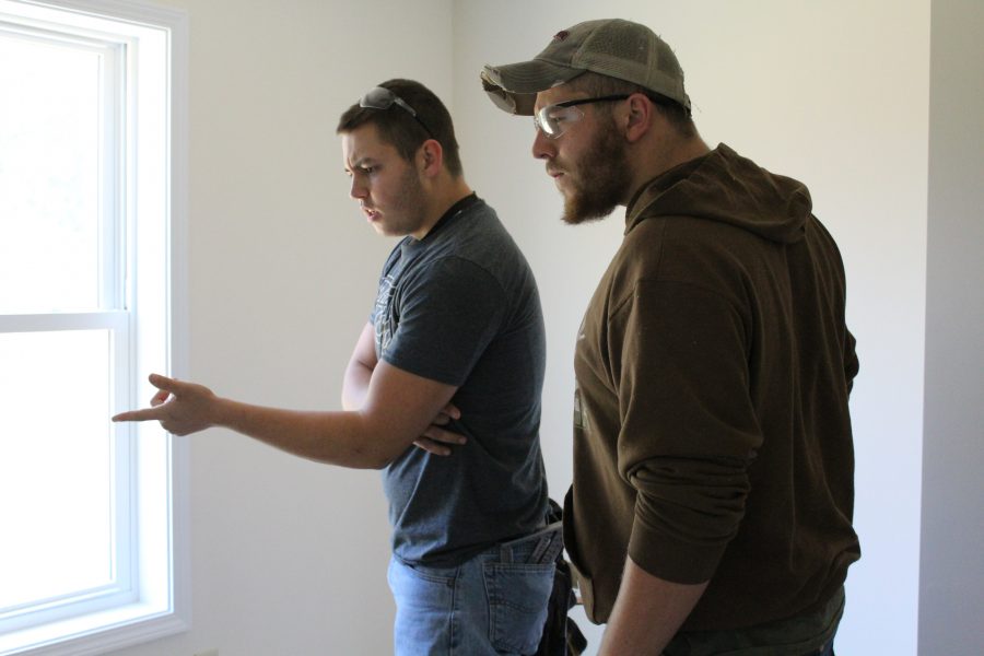 Carpentry students build for Habitat for Humanity