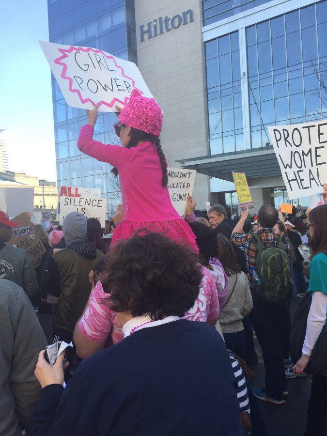 Womens March occurs in Cleveland, Washington
