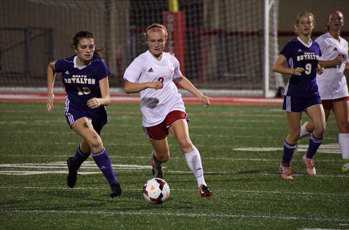 Girls soccer battles to Suburban League title