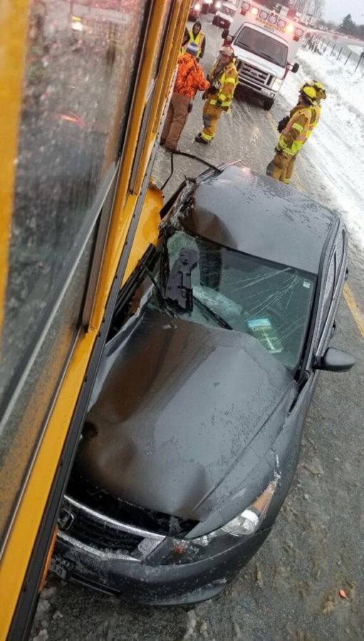 Wadsworth school bus involved in multi-car accident on I-76