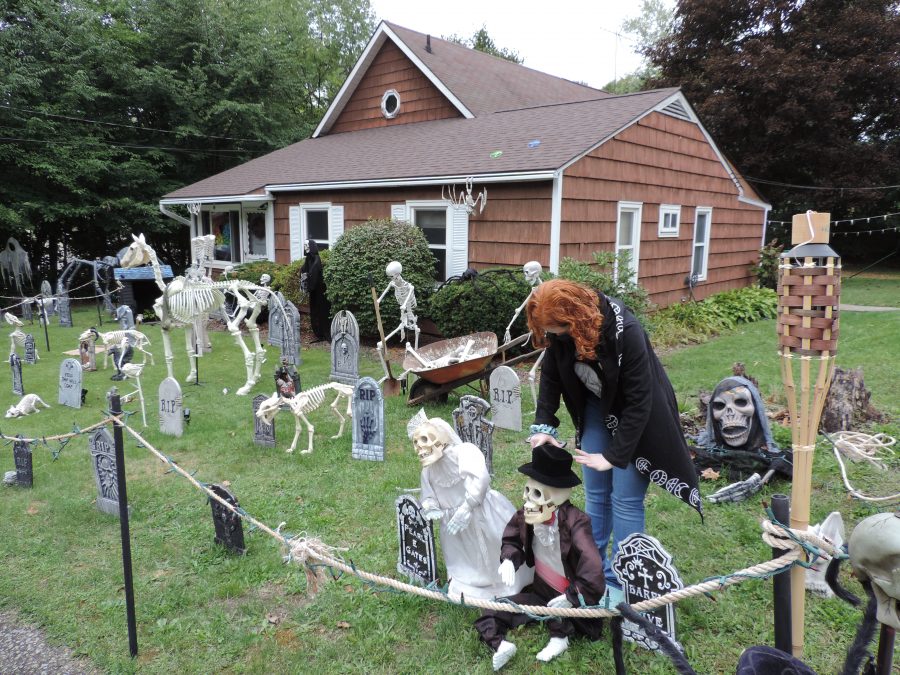 Local student decks out yard for Halloween