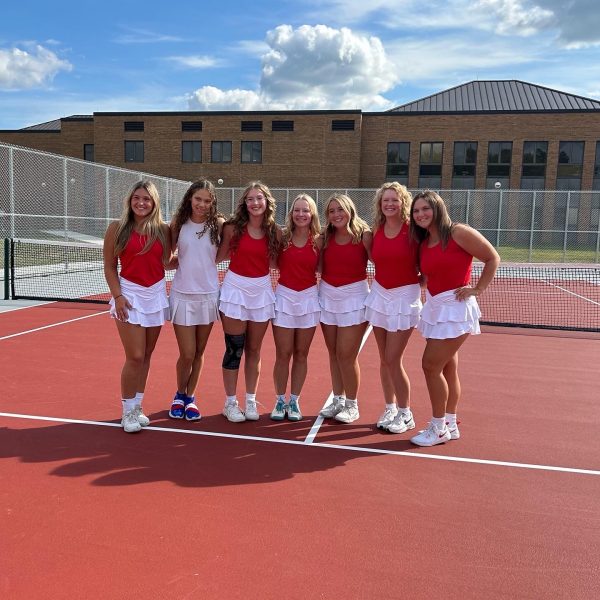 Wadsworth Girls Tennis Celebrates Win at Senior Night