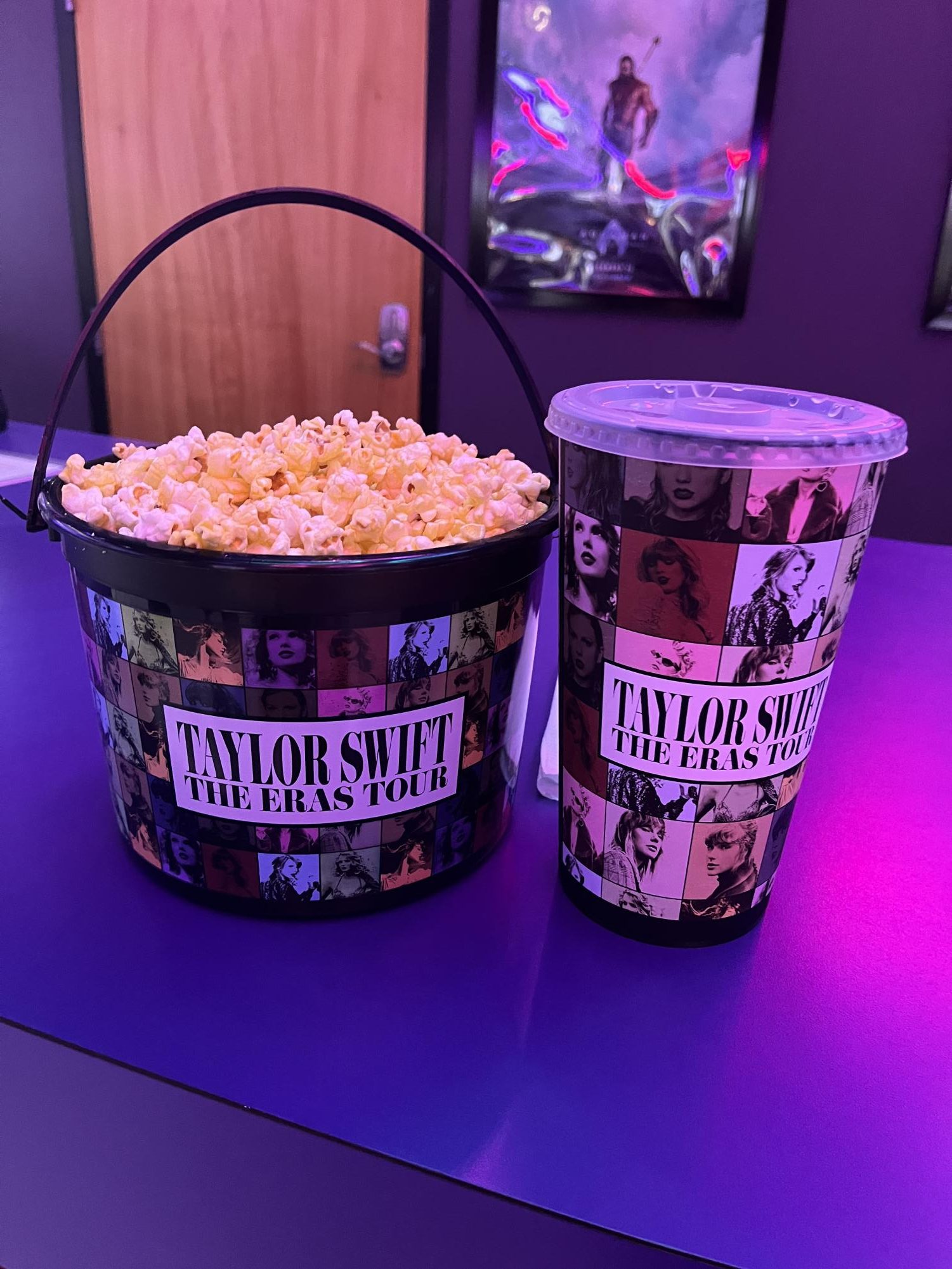 Taylor Swift The Eras Tour Movie Popcorn Bucket and Cup Cinemark