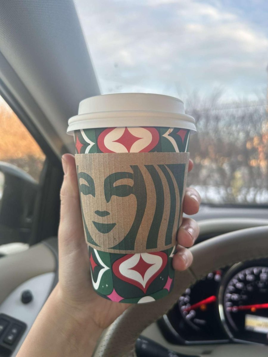 This is the Chesnut Praline latte.  The seasonal drinks came out on November 1. Photo by Emma Lynn.
