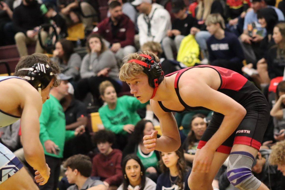 Jaxon Joy resets in a match during the Walsh Jesuit Ironman. Joy placed 4th at this tournament. Photo by Avery Nicholson.