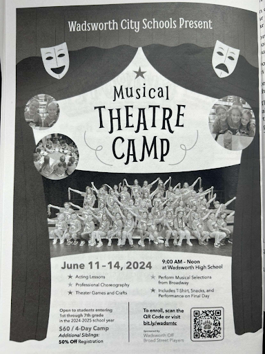A promotion for the Musical Theatre Camp in the Back to the  80’s program. The camp is open for 1st through 7th graders. Photo by Hadley James.