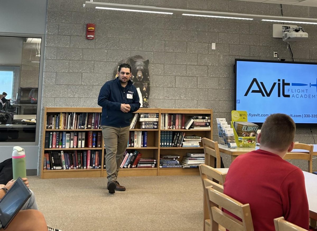Beluardo gave his presentation in the Media Center at WHS on Thursday, March 14. The presentation was a part of the Career Speaker series. Photo by Maia Edwards.