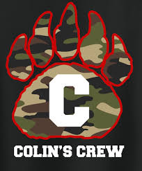 The Colin’s Crew design printed on shirts, hoodies, and more. This was done to help bring back faith to Colin and his fight through ALL. Proceeds go to the GoFundMe page made by Michael Nanchoff. Photo courtesy of Tim Campbell.