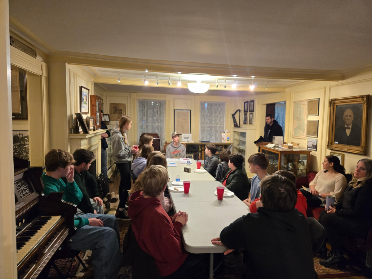 This is one of the first meetings ever for the club. The club has not even had seven full meetings and already has many attending the meetings. Photo courtesy of Heather McCurry. 
