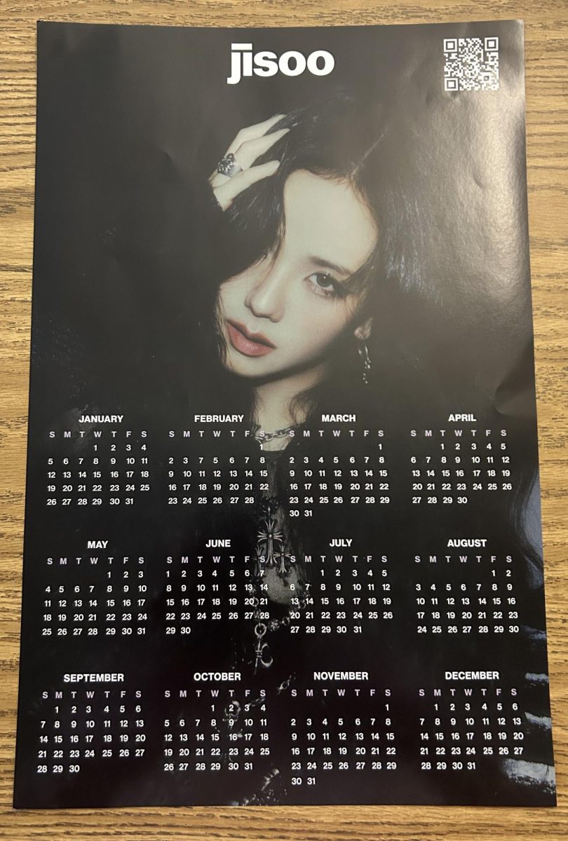 Jisoo sent copies of a calendar to promote her new album to The Bruin. Her most recent release was “Amortage” in 2025.