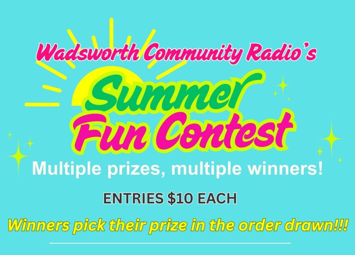 This image shows the different kinds of prizes that participants can win. To enter, scan the QR code at the bottom of the graphic.