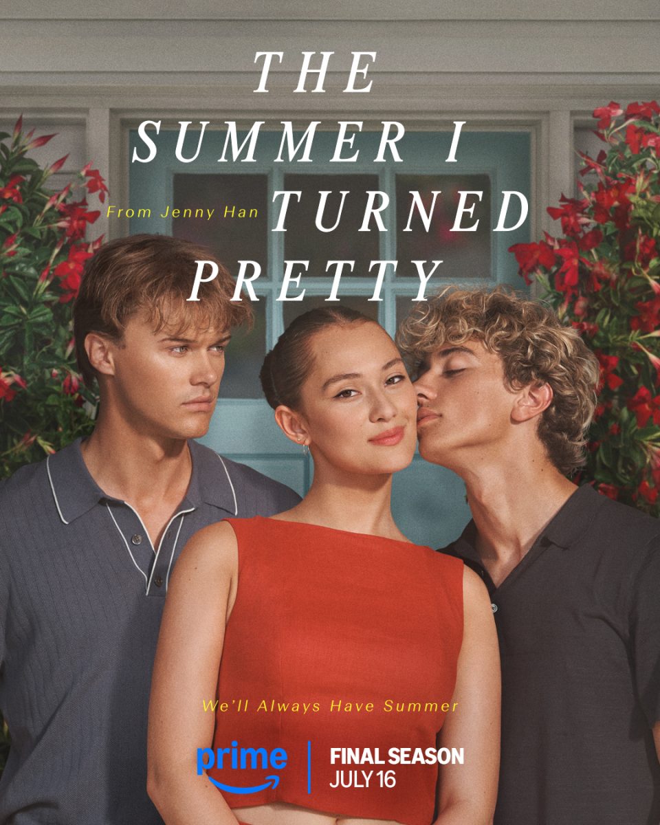 This is the poster for Season 3 of The Summer I turned Pretty. Amazon Prime Video is the only place you can watch it.