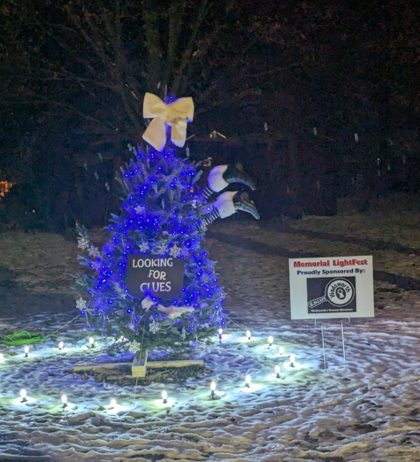 Escape Wadsworth decorated a tree for the light fest. This display is one of 103 entries currently illuminating the Memorial Light Fest in Wadsworth, Ohio.