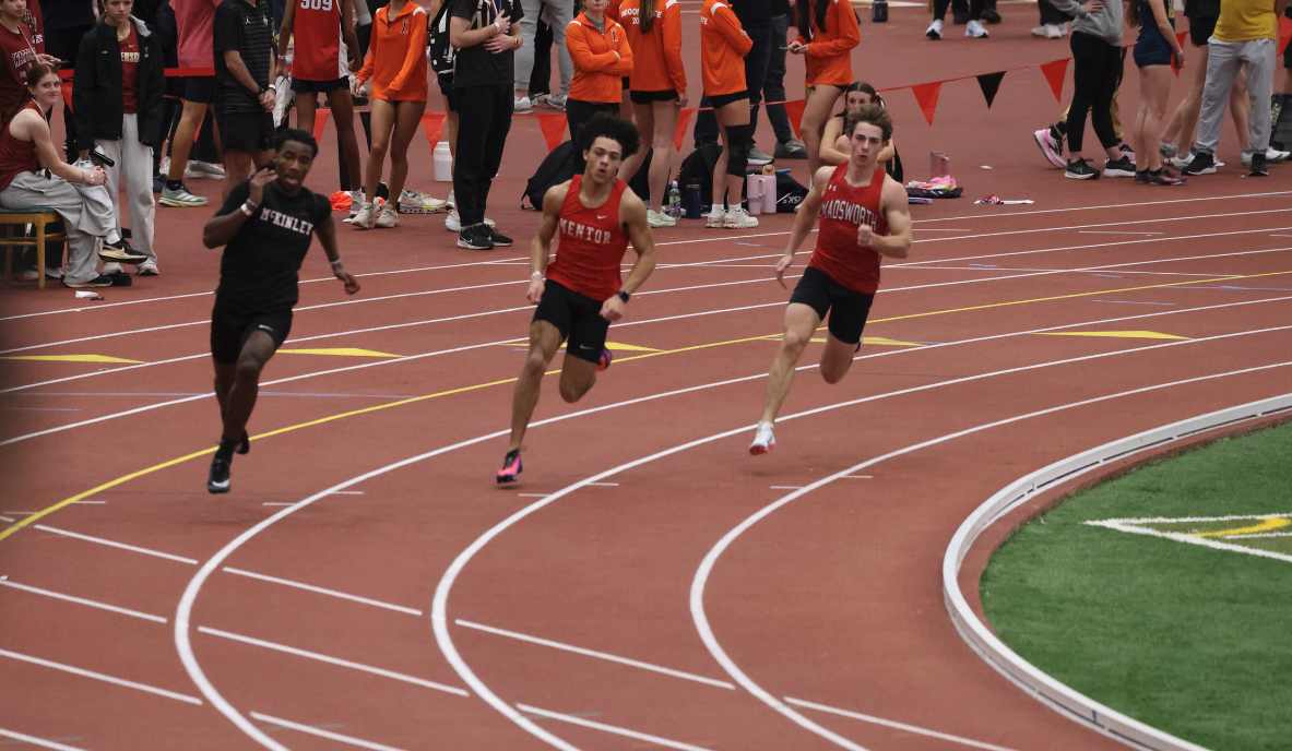 The D1 state meet was held at SPIRE on March 6. Athletes such as Alex Valentine and Calix Lemp placed in sprinting events. Photo courtesy of Tiffany Testa.
Photo by Tiffany Testa.